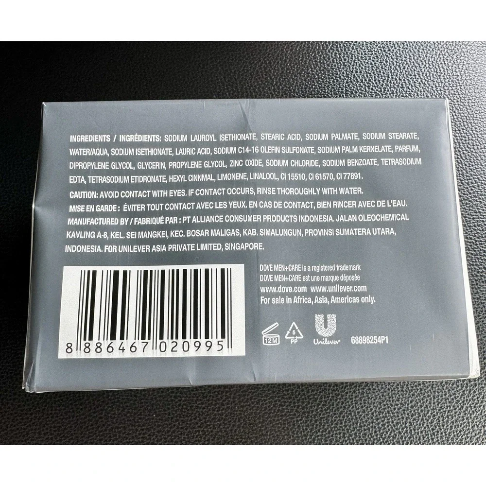 4‎ Bars Pack Dove Men+ Care Body+Face Bar Soap, Extra Fresh Invigorating Formula